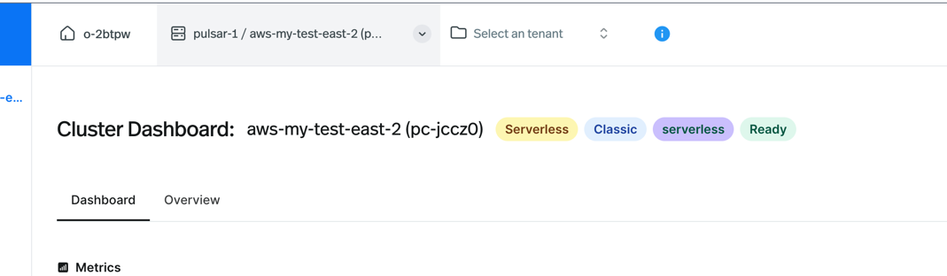 Select instance overview